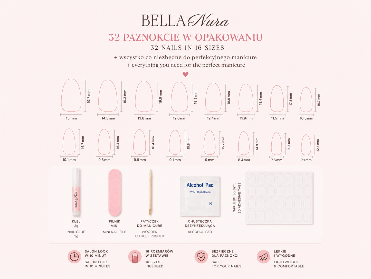 Cherry Red — Bellanura Press-On Nails